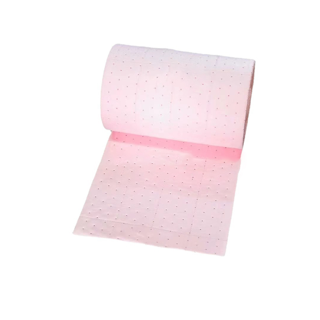 water surface cloth hazardous absorber roll in the lab spill