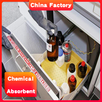 Rapid adsorption sulphuric acid chemical absorbent pad for acid spill control