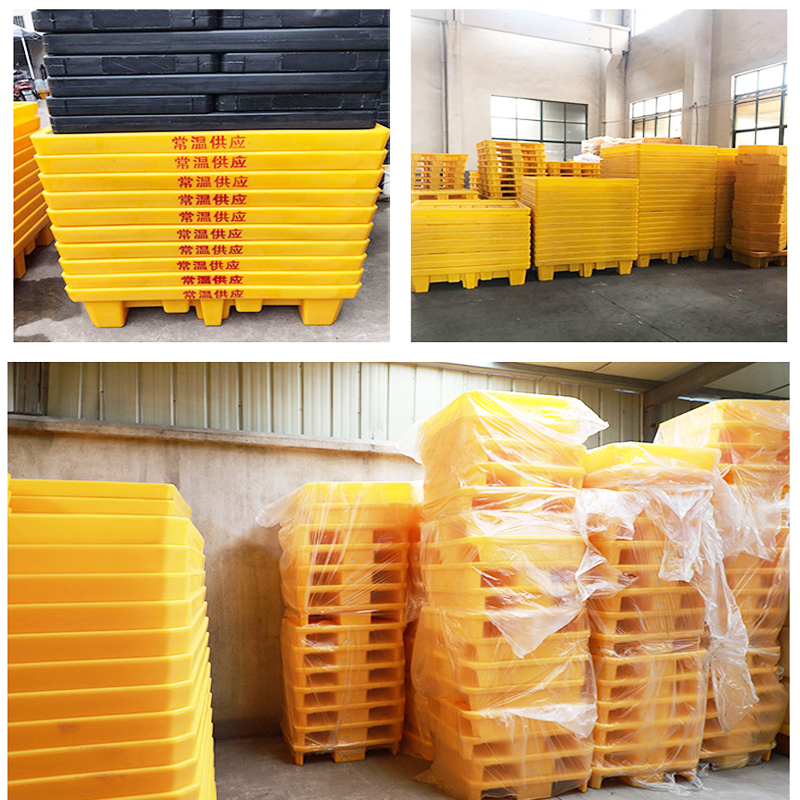 Integrated Spill Containment Pallet for Shelf