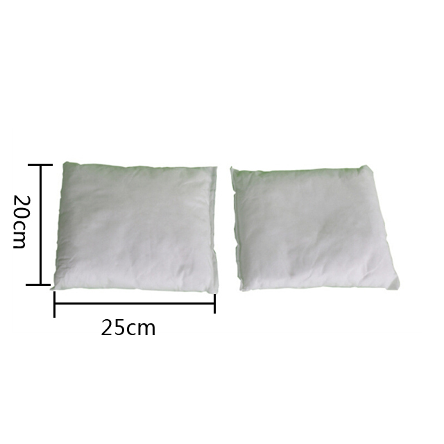 Ultra Thin cotton oil absorbing pillow for Oil spill from food processing plant